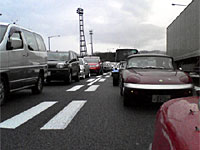 渋滞の東名で
