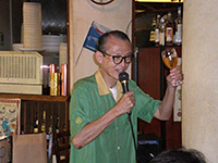 乾杯は長老の西さん